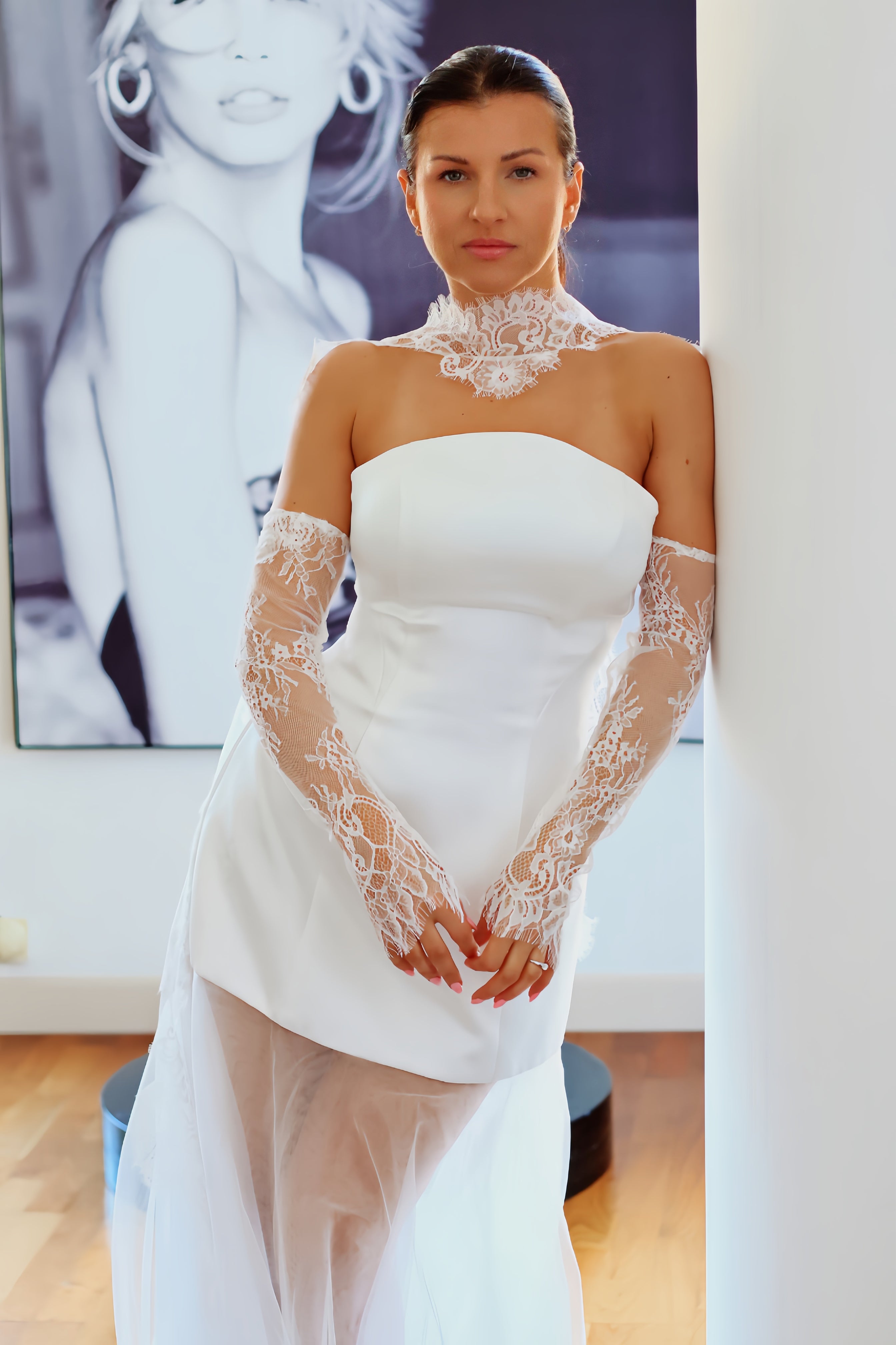 New Chantilly Lace Wedding Sleeves