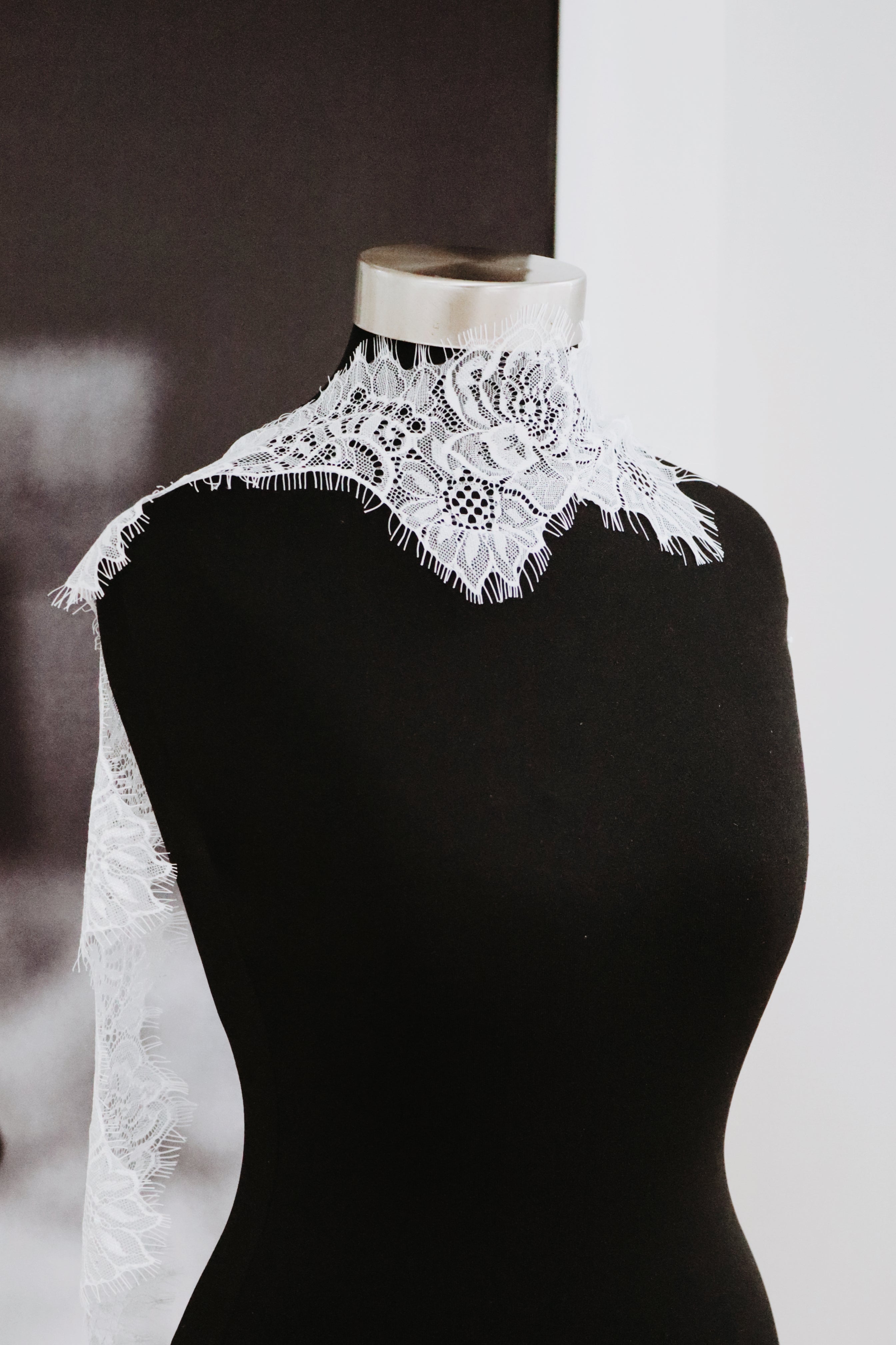 Delicate Lace Bridal Scarf