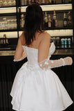 Try at Home - Lola Mini Satin Wedding Dress