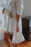 French Short Lace Gloves