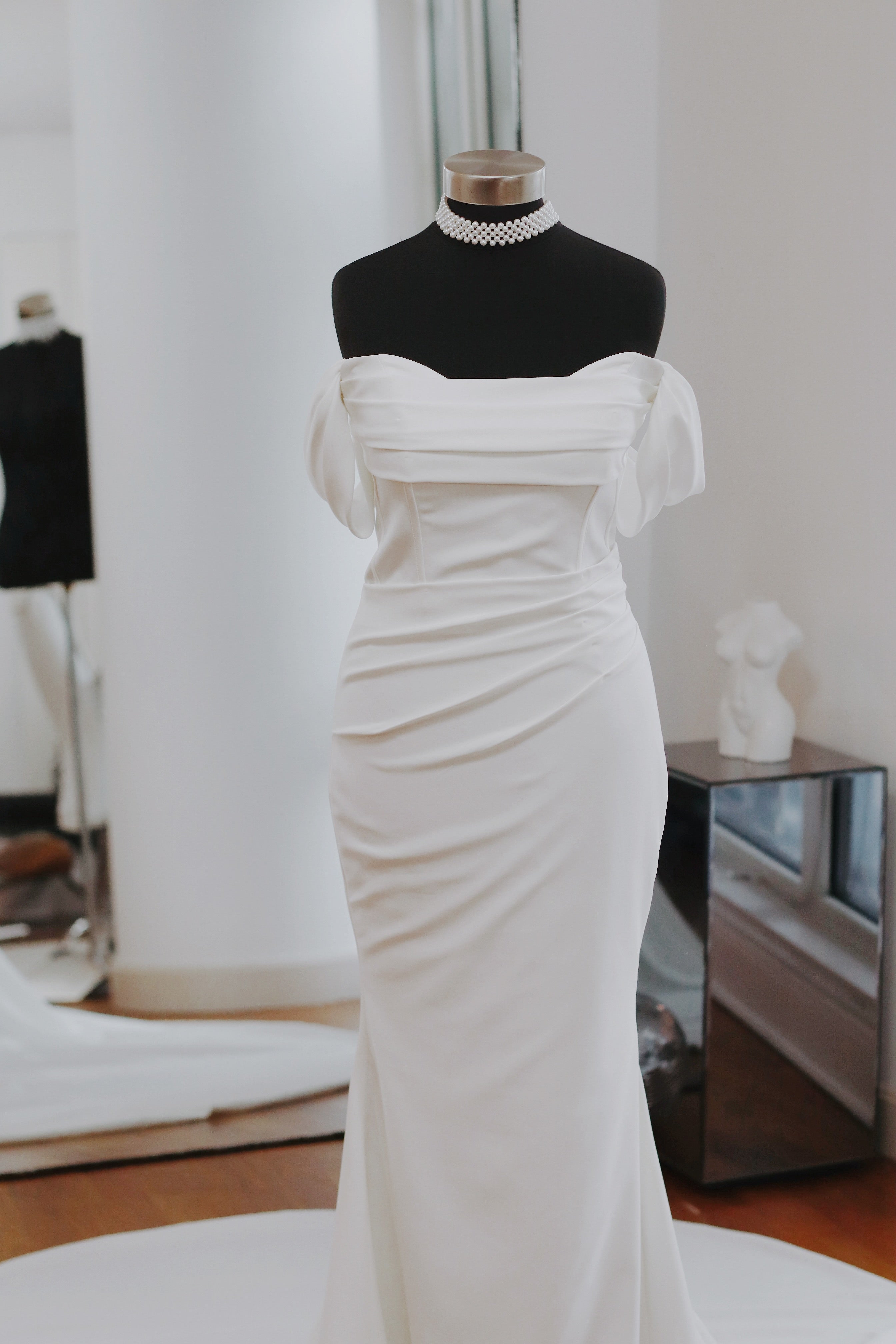 Orla ~ Luxury Crepe Wedding Dress