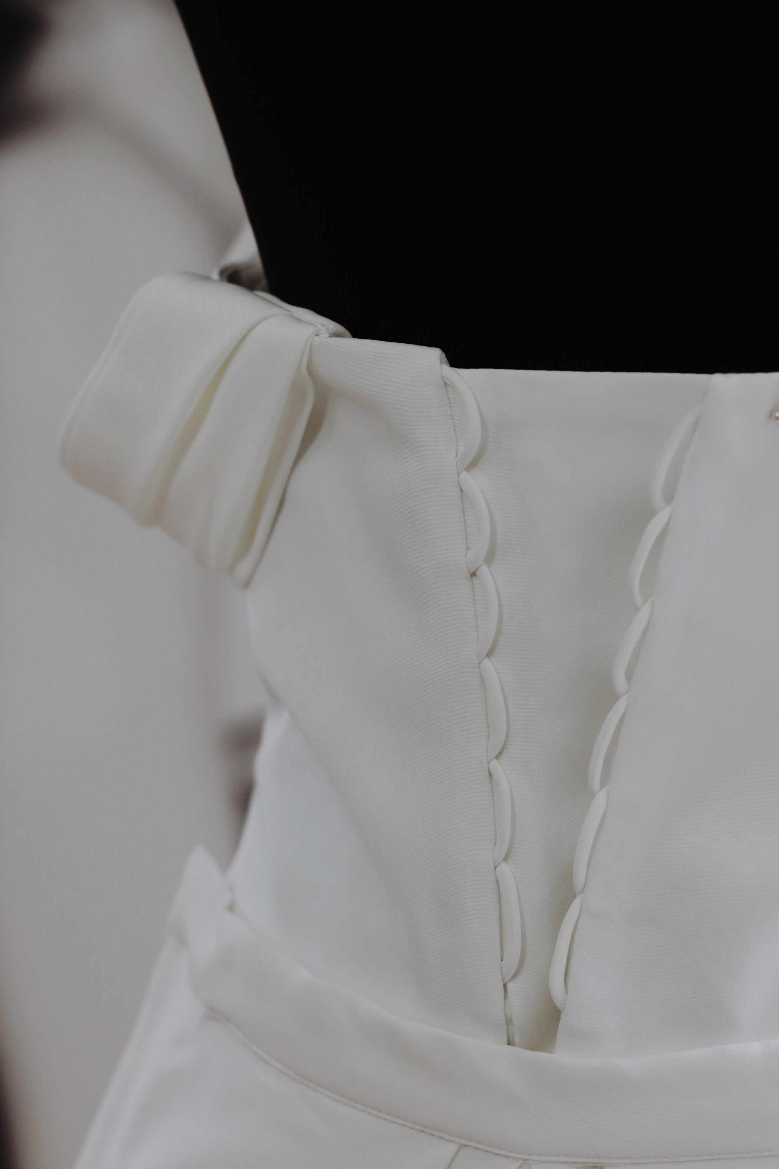 Detachable Crepe Wedding Straps