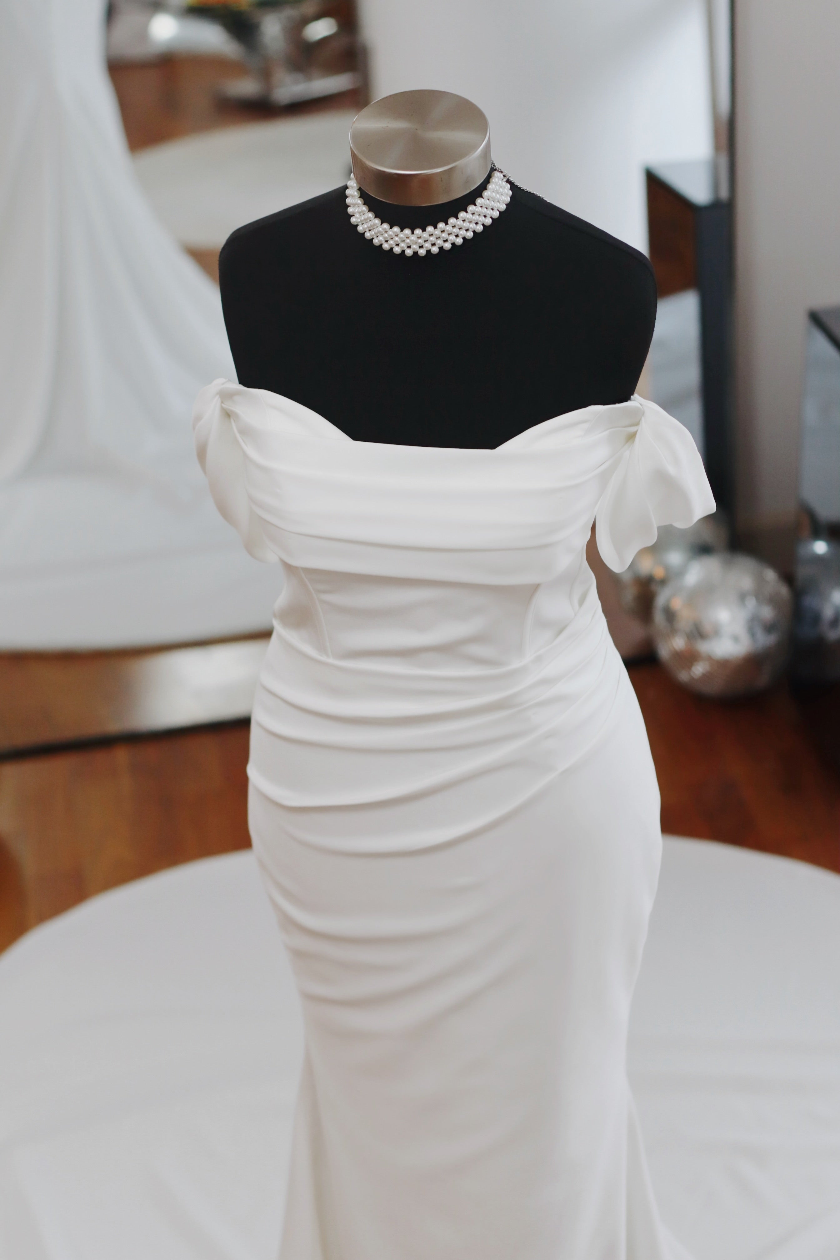 Orla ~ Luxury Crepe Wedding Dress