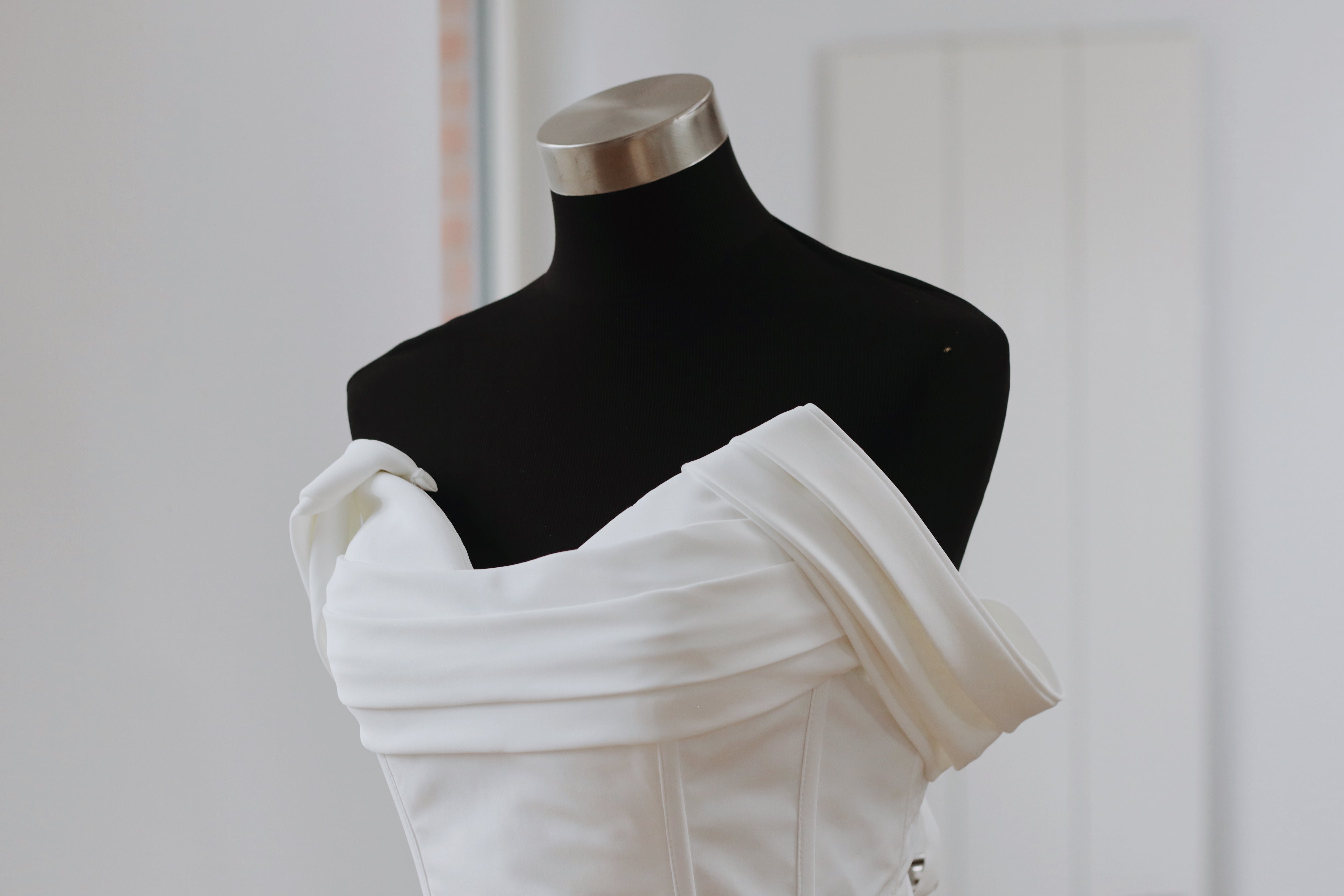 Detachable Crepe Wedding Straps