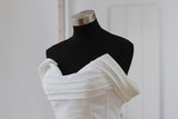 Detachable Folded Crepe Wedding Straps