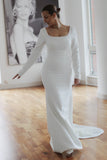 Melody Long Sleeve Wedding Dress - Velo Bianco