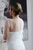 Pearl Bridal Top - Velo Bianco
