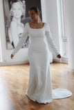 Melody Long Sleeve Wedding Dress - Velo Bianco