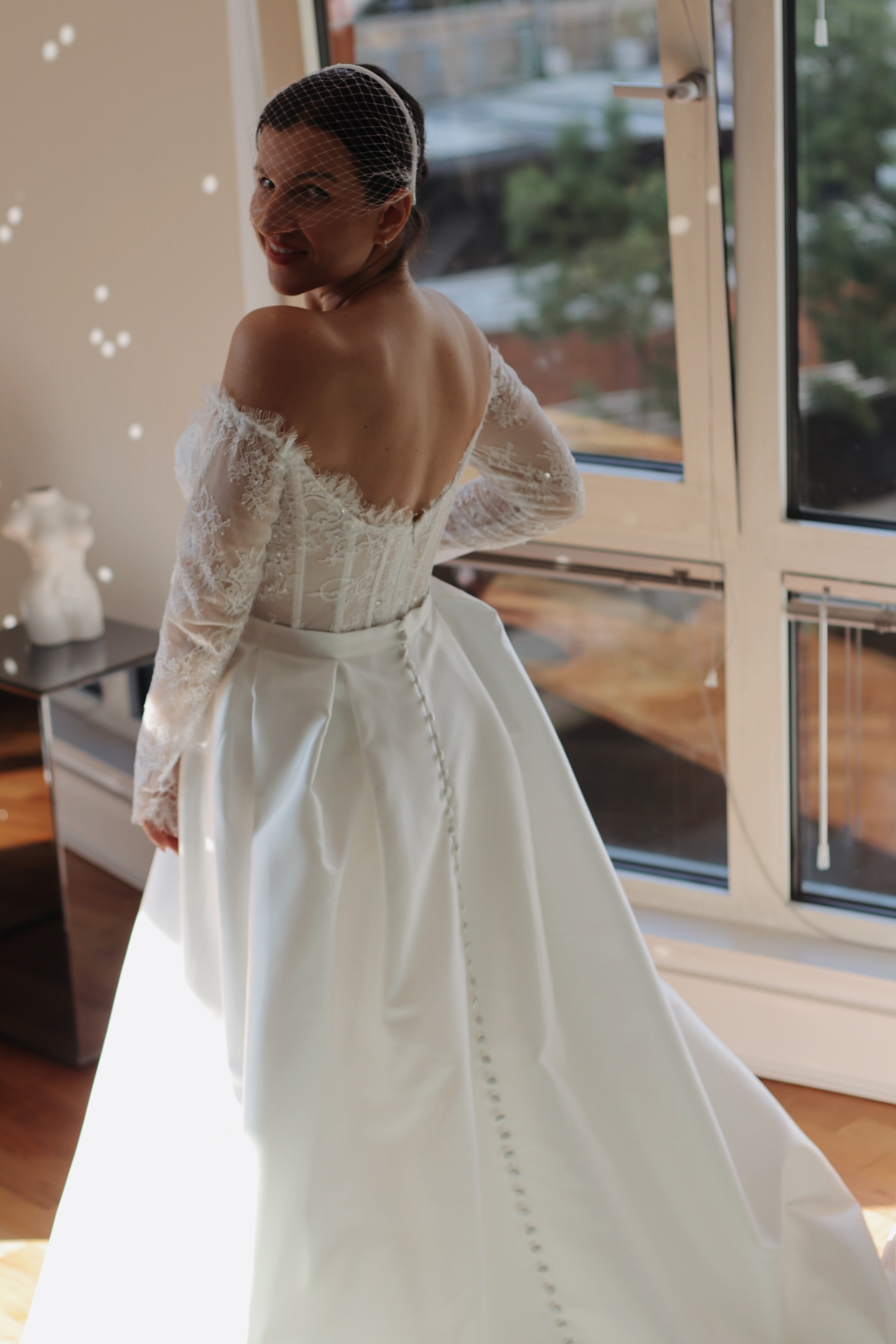Luxury Bridal Mikado Overskirt