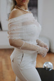 wedding wrap & glove set