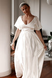 Daphne Satin Wedding Dress - Velo Bianco