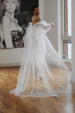 Luxury Tulle Wedding Cape - Velo Bianco
