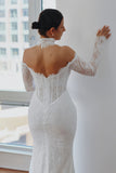 April ~ Lace Applique Wedding Dress