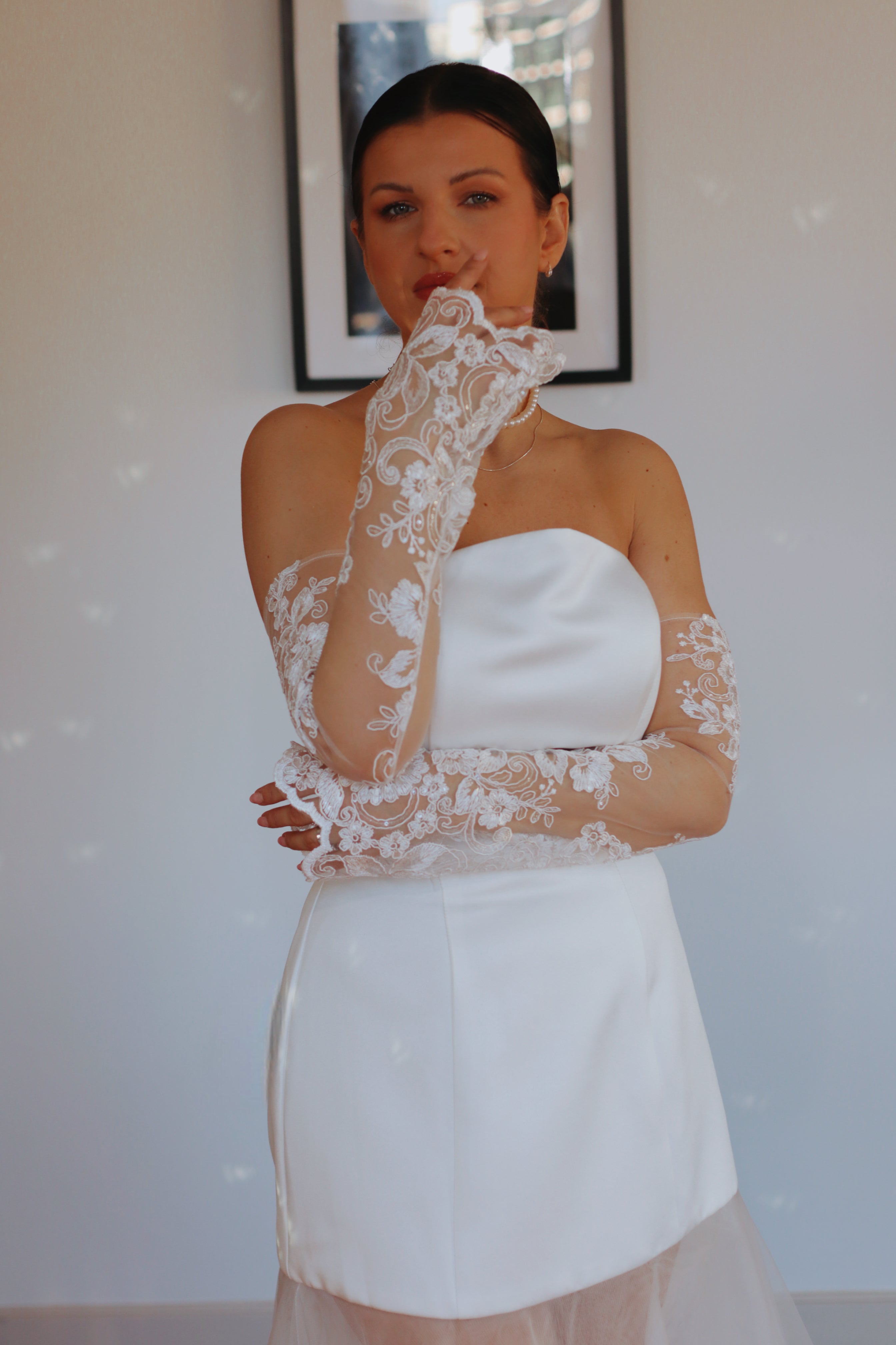 Luxury Lace Appliqué Wedding Sleeves
