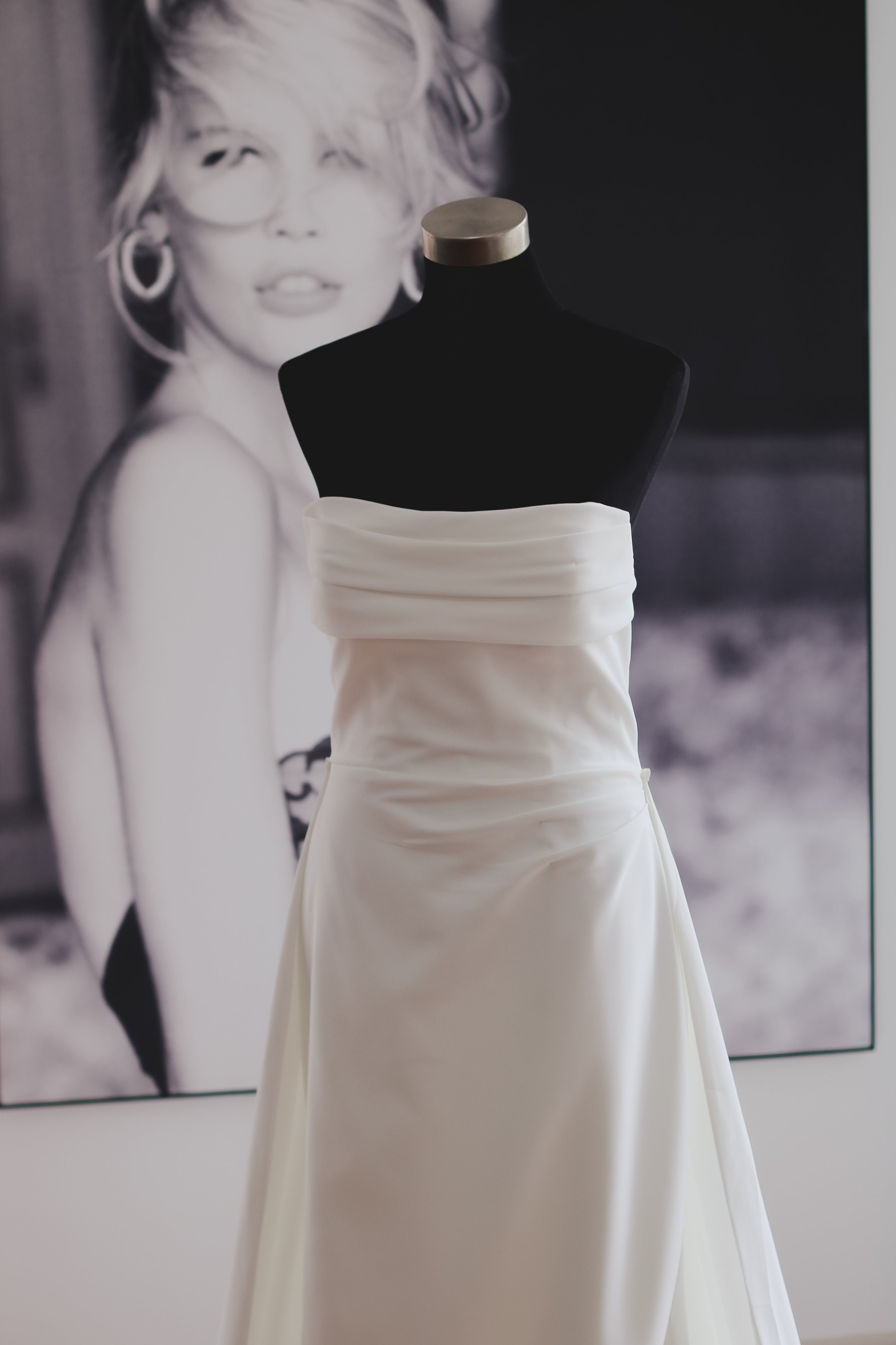Rose Square Neckline Bridal Dress