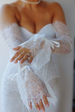 French Lace Frilly Bridal Sleeves
