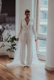 Detachable Bridal Train - Velo Bianco
