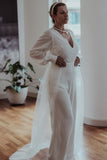 Detachable Bridal Train - Velo Bianco