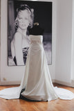 Rose Square Neckline Bridal Dress