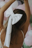 Crepe Hair Bow - Velo Bianco