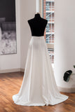 Detachable Crepe Bridal Overskirt - Velo Bianco