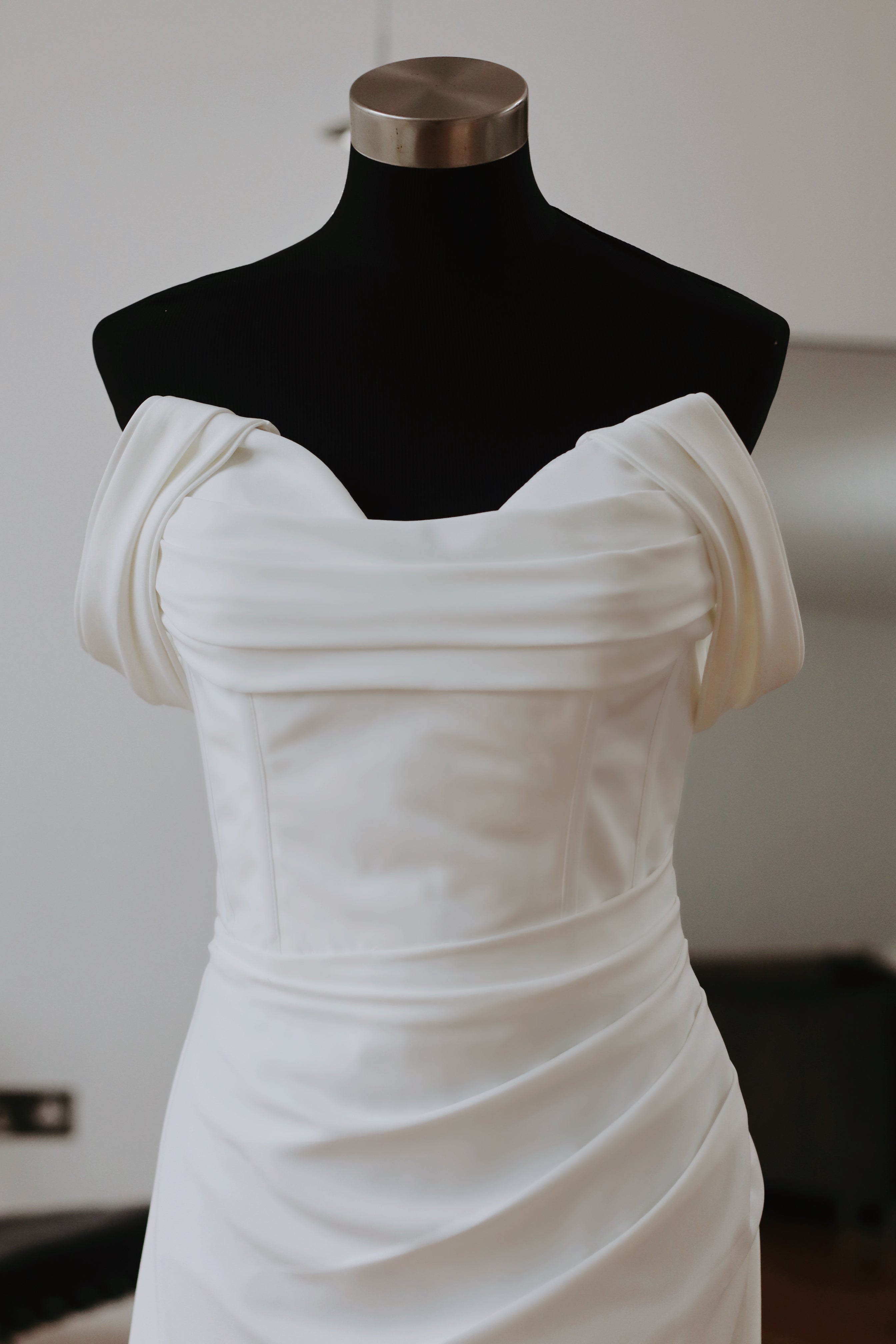 Detachable Crepe Wedding Straps