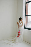 Rosa - Simple Crepe Wedding Dress