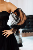 Black Tulle Bridal Gown