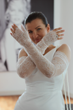 Luxe Chantilly Lace Wedding Sleeves