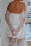 French Lace Scallop Bridal Sleeves