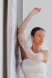 French Lace Scallop Bridal Sleeves