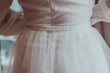 Detachable Bridal Train - Velo Bianco
