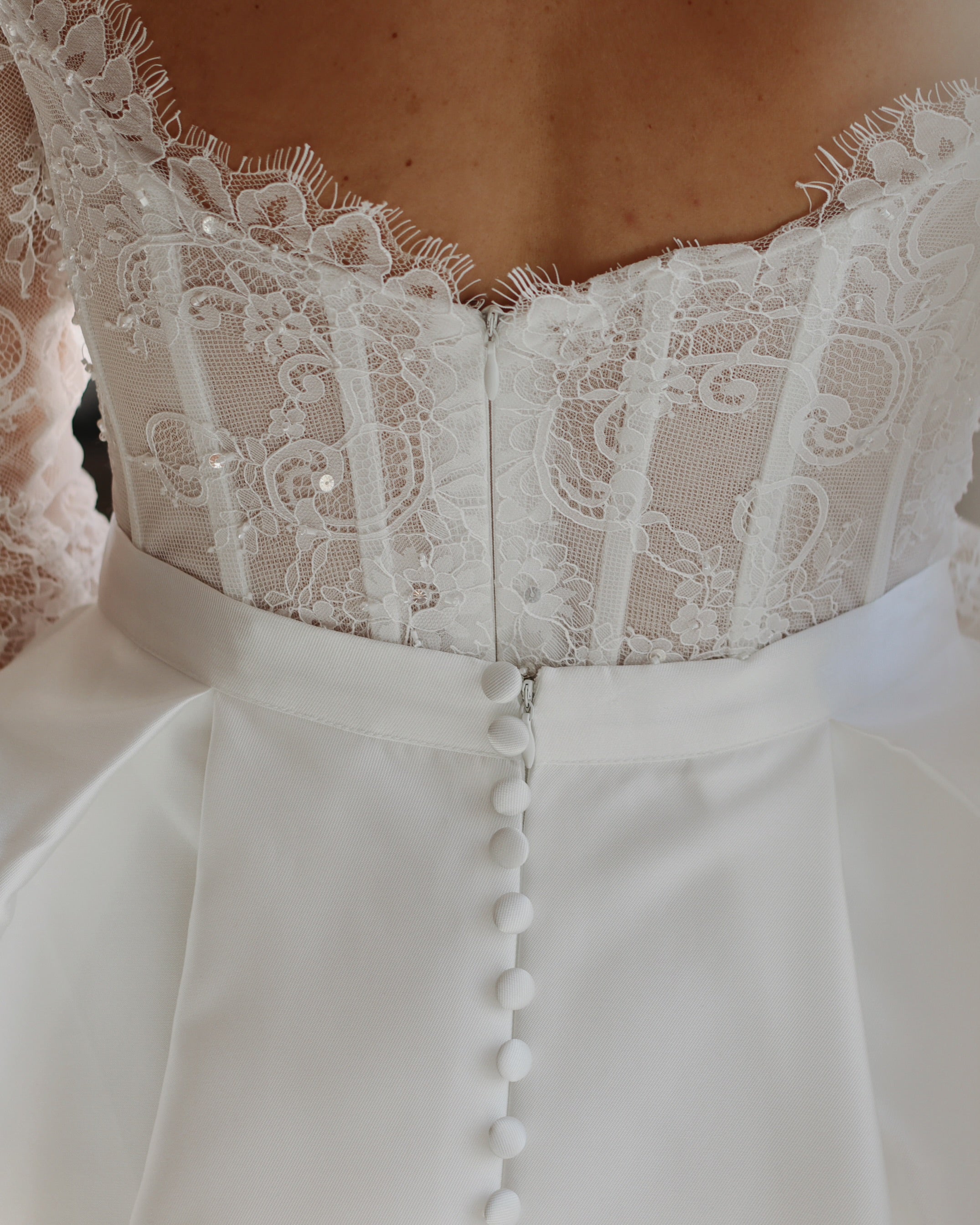 Luxury Bridal Mikado Overskirt