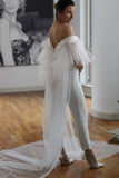 Luxury Tulle Wedding Cape - Velo Bianco