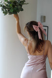 Luxury Blush Hair Bow - Velo Bianco