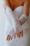 Scallop Edge Lace Wedding Sleeves