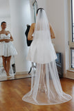 Pearl & Rhinestone Edge Wedding Veil