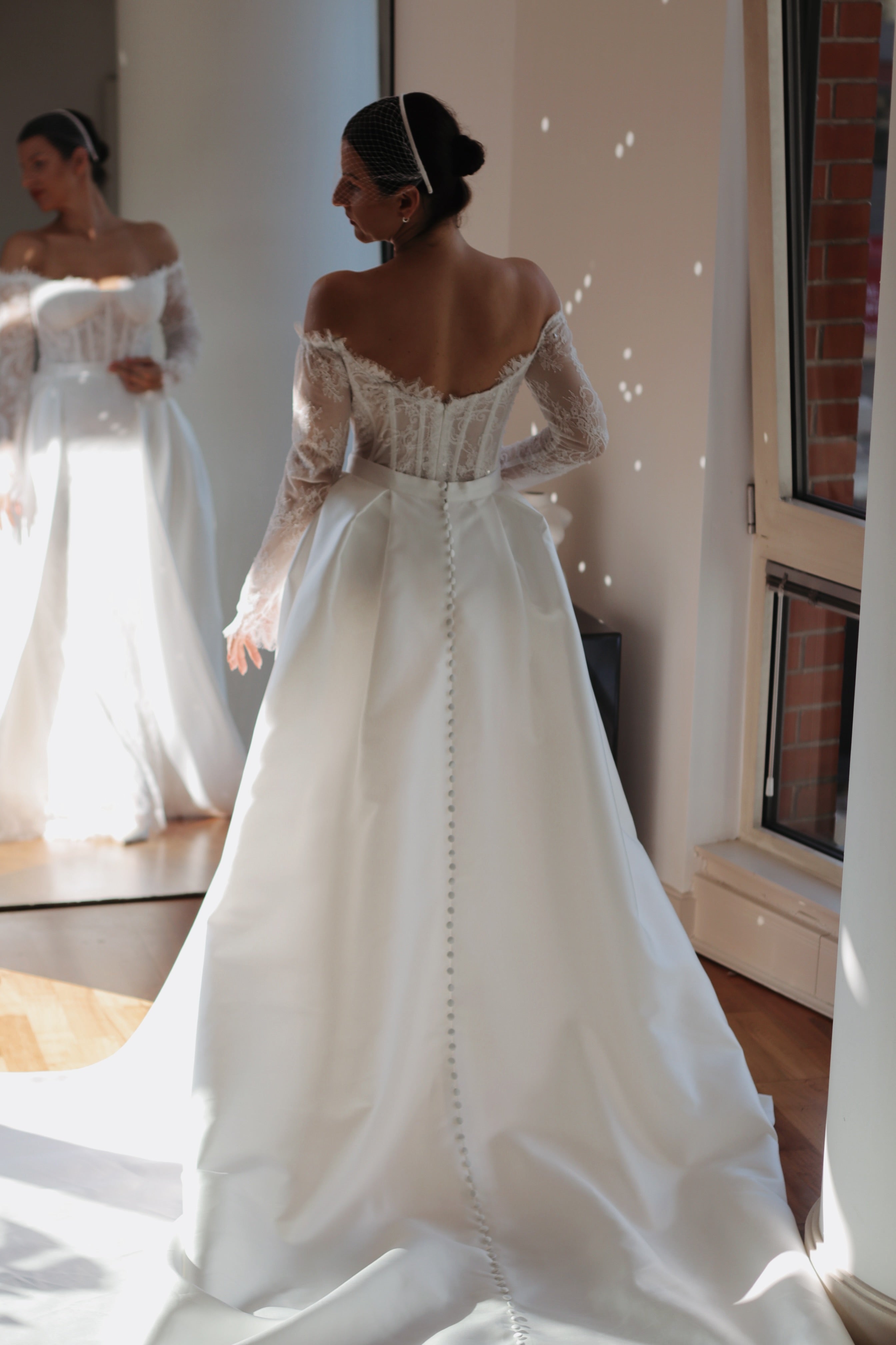 Luxury Bridal Mikado Overskirt