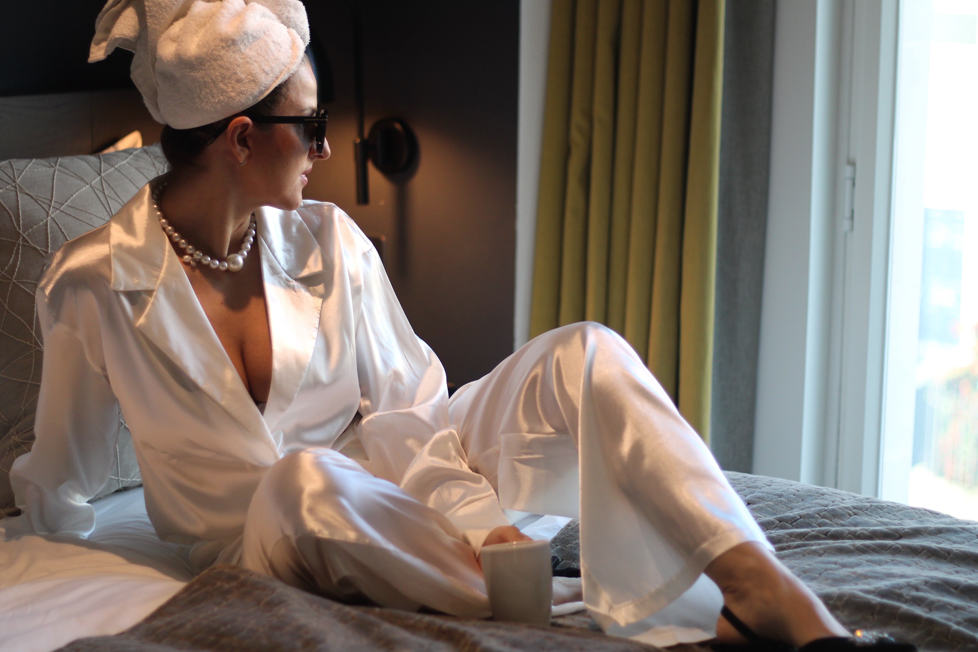 White Bridal Pyjamas Set - Velo Bianco