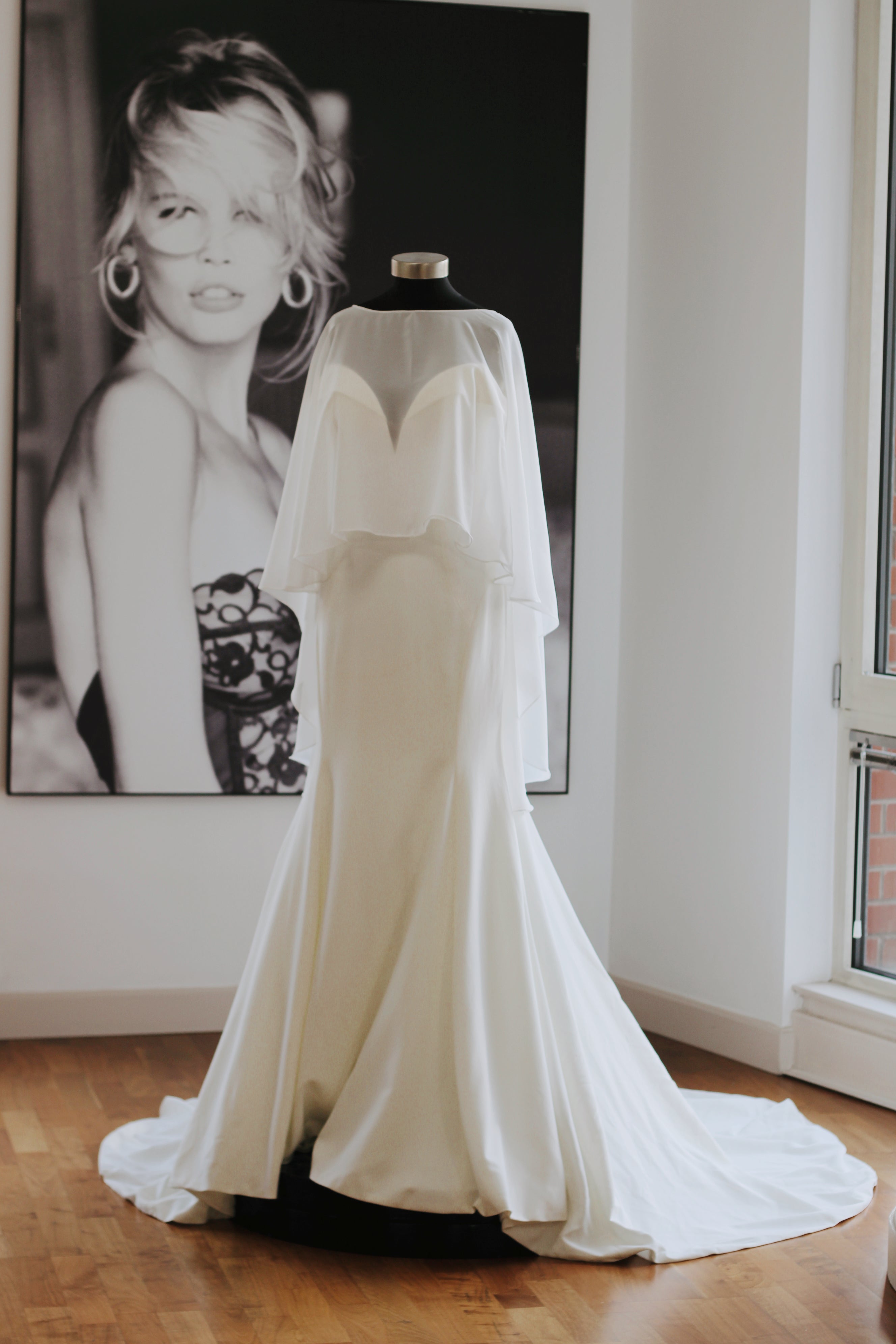 Chiffon Wedding Cape
