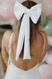 Crepe Hair Bow - Velo Bianco