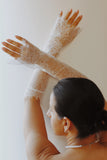 Scallop Edge Lace Wedding Sleeves