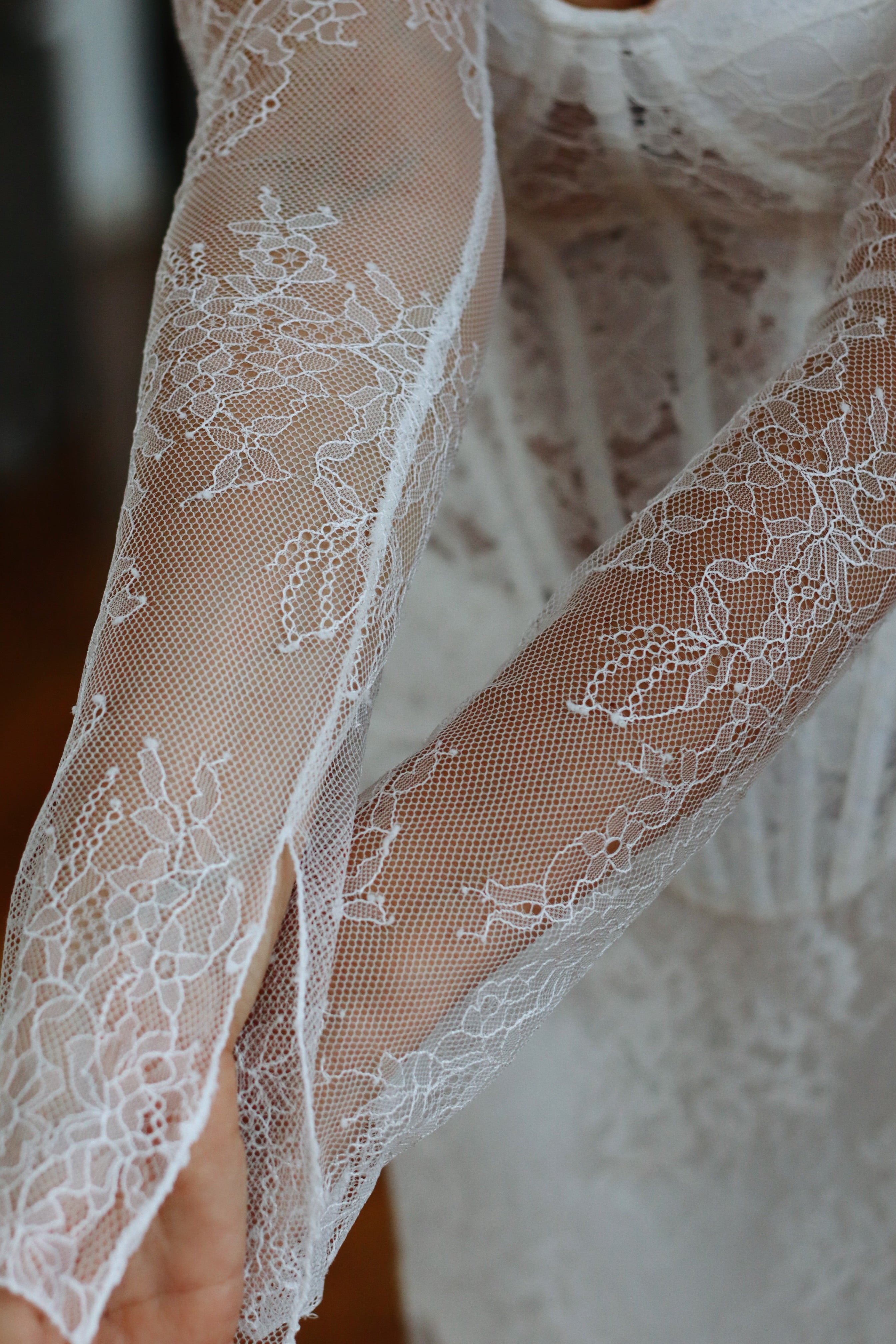 Luxury French Lace Bridal Sleeves
