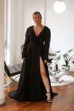 Black Wedding Dress with long sleeves