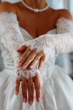 Detachable Eyelash Lace Wedding Sleeves