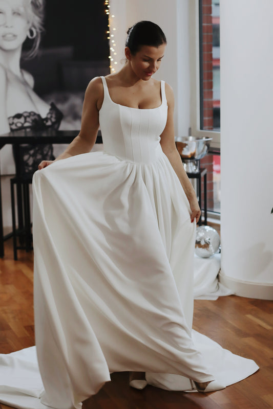 Try At Home - Hope Basque Waist Bridal Gown