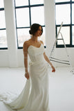 Rose Crepe Bridal Gown - Velo Bianco