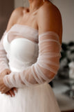 Detachable Bridal Sleeves & Shawl Set