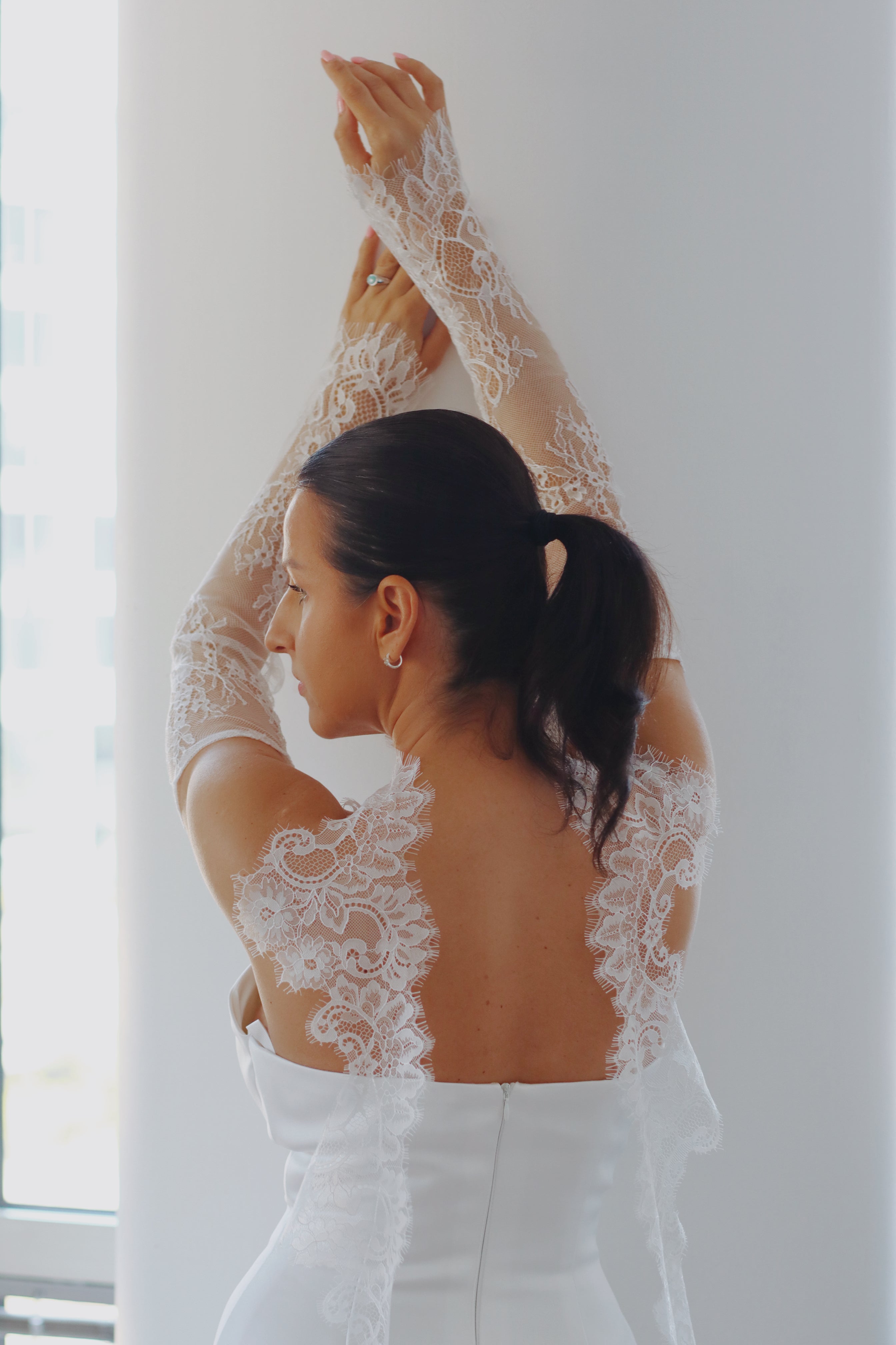 Chantilly Lace Bridal Scarf