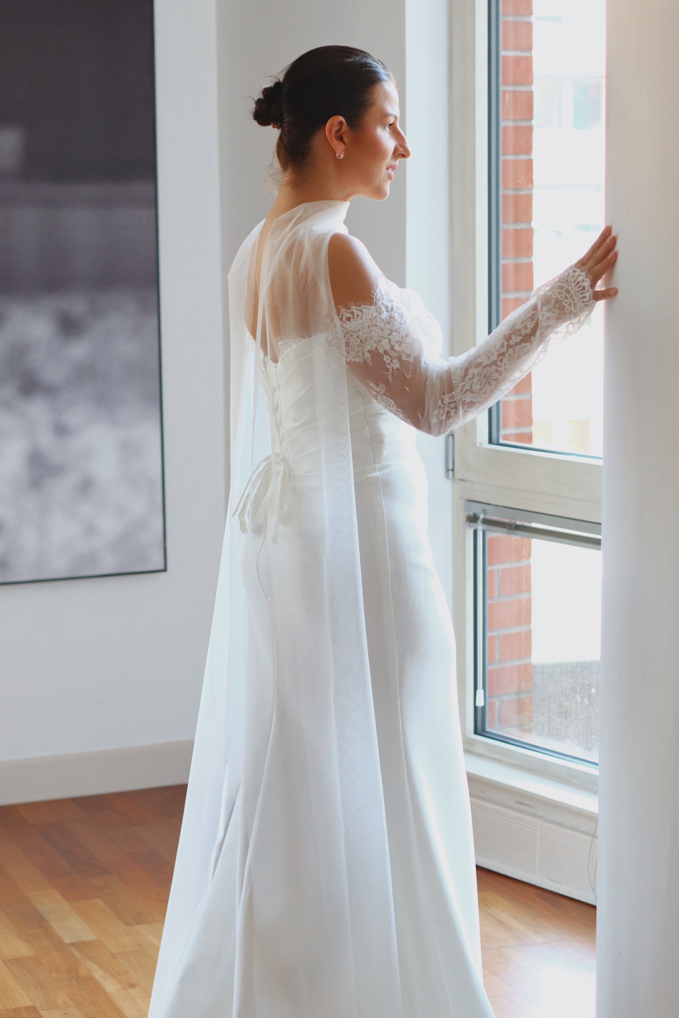 May ~ Elegant Lace Detail Wedding Dress